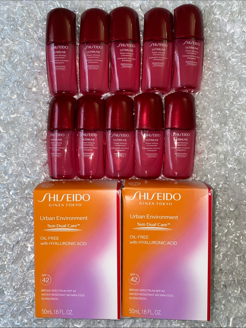 Shiseido  ultimune & Urban Environment Sun Dual Care SPF 42 Sunscreen - Pink/Re